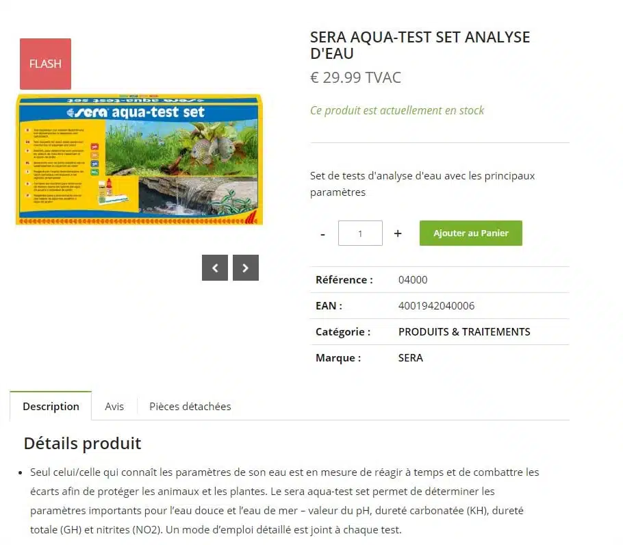 analyse de l'eau